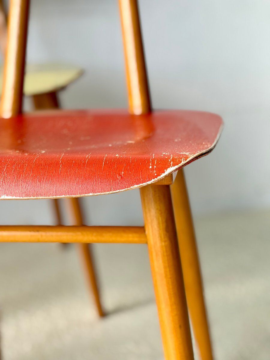 photo buy Eetkamerstoelen Van Ton, 1960, Set Van 4