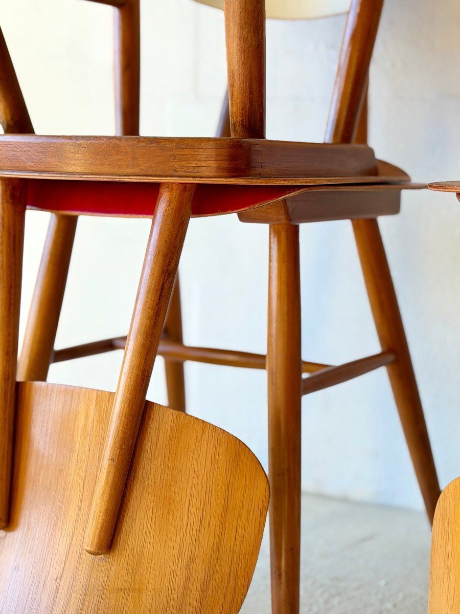 Bistro Chairs From Ton, 1960, Set Of 4 photo vintage