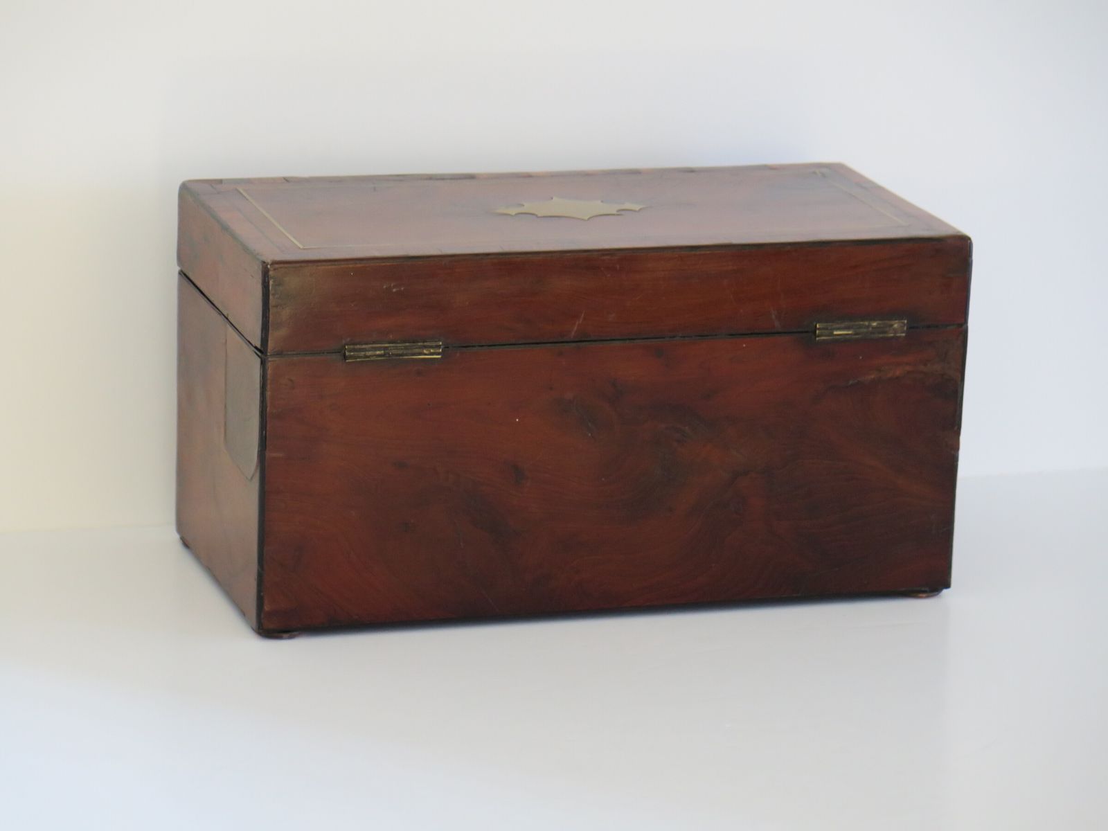 photo for sale Georgian Large Tea Caddy Fine Quality, English Sheraton Period Ca 1785