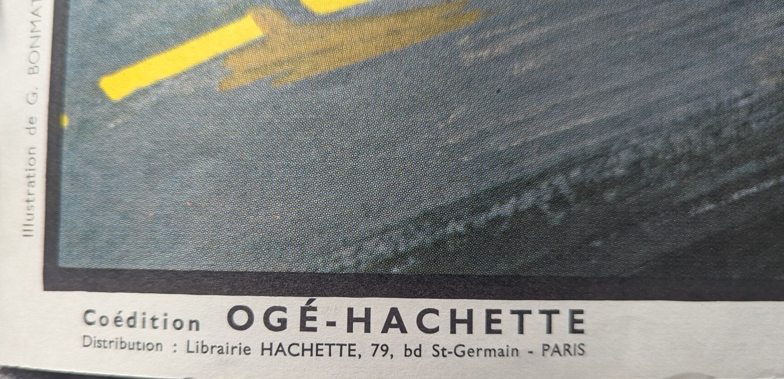 Mid Century French School Wall Chart   Bonmati & Michel   Ogé Hachette photo 145.0