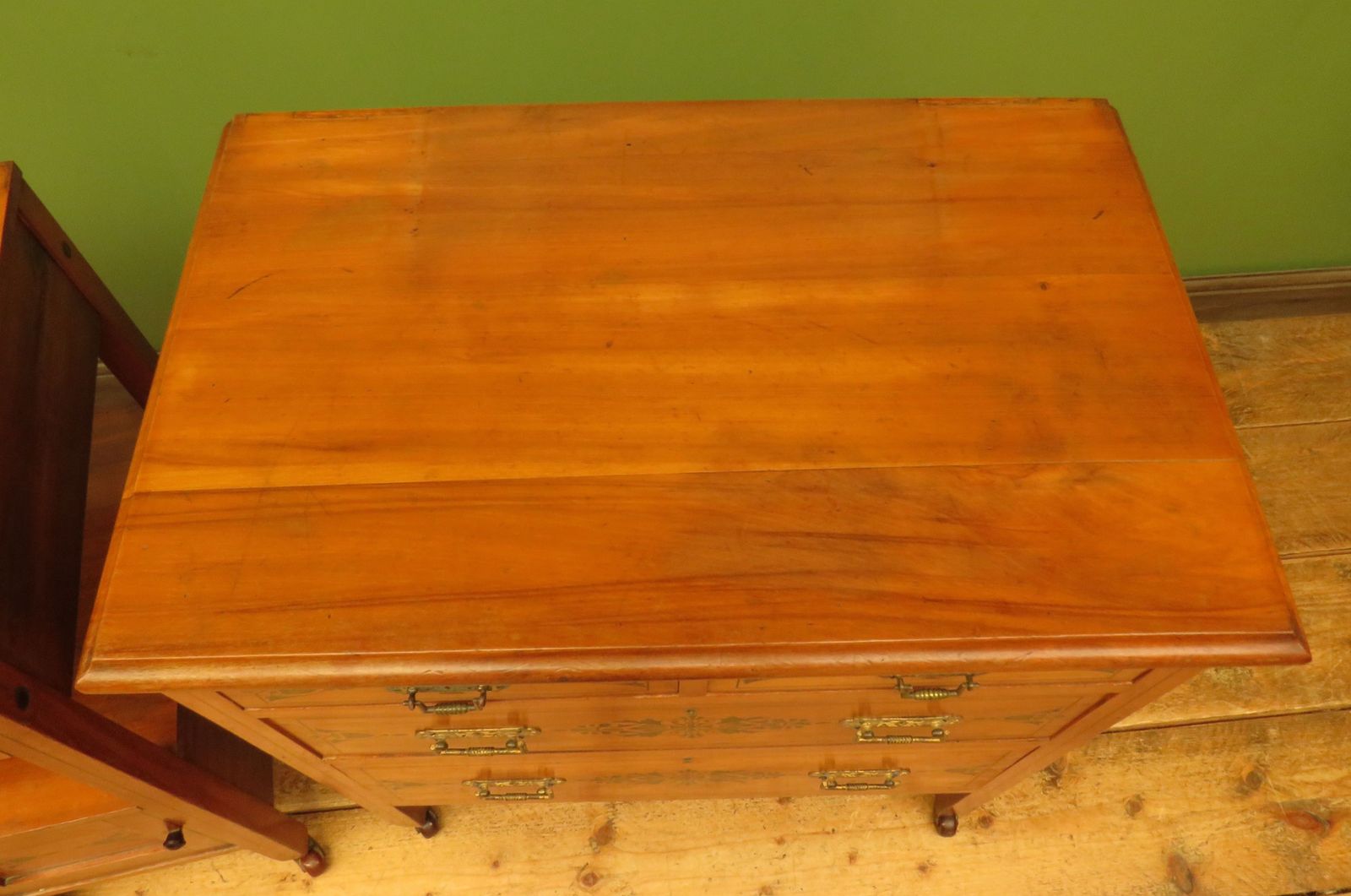Stencilled Chest Of Drawers & Bedside Chest photo 495.0