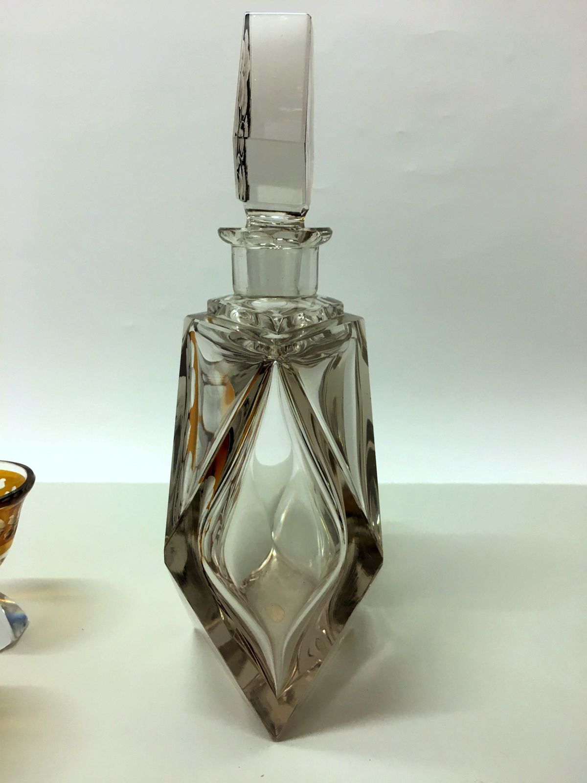 Decanter Set / Kamenický šenov /Czechoslovakia photo vintage