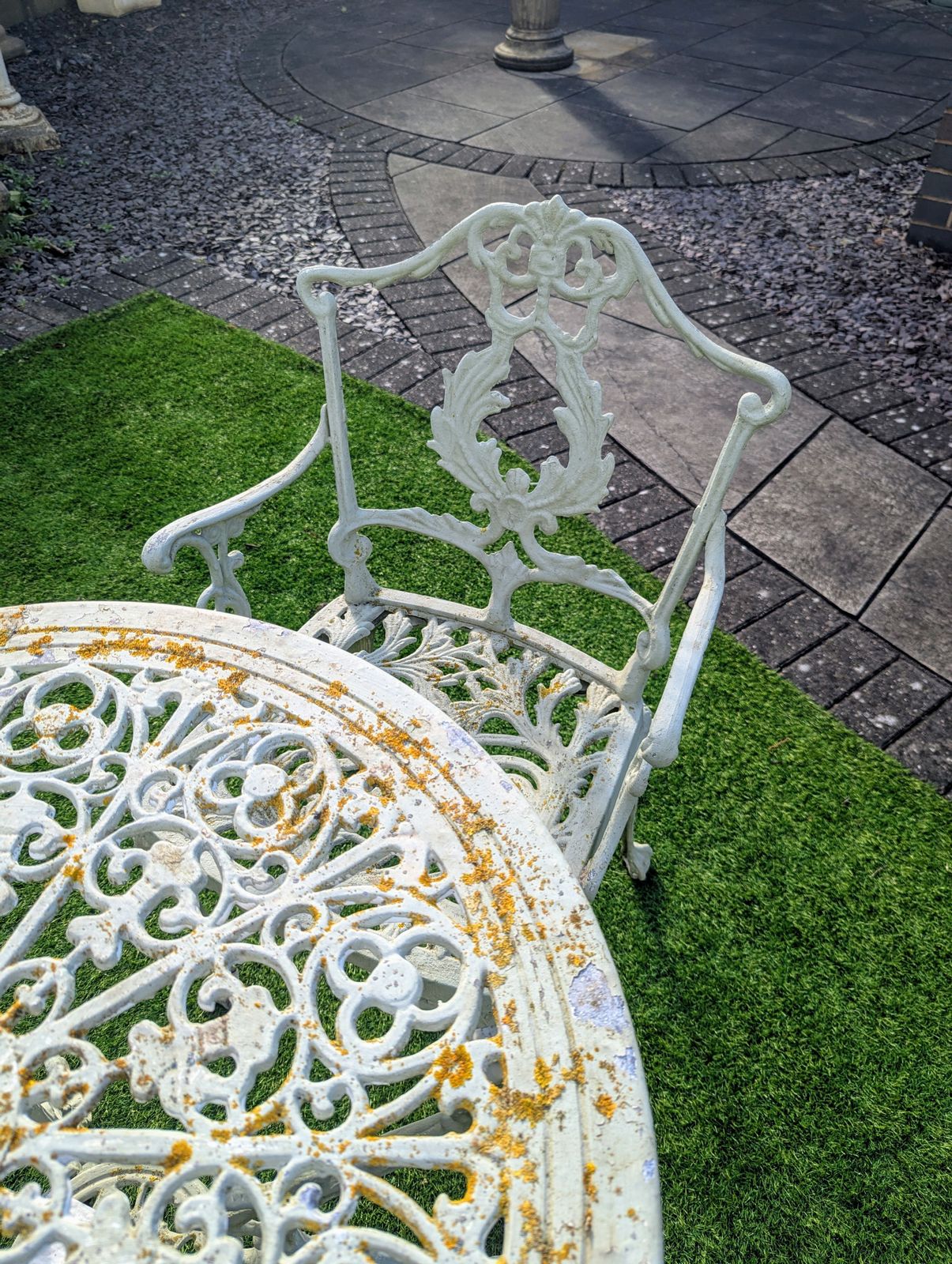 Regency Style Metal Terrace Set With Scrolling Pierced Detail Delivery In Uk 0089. photo buy