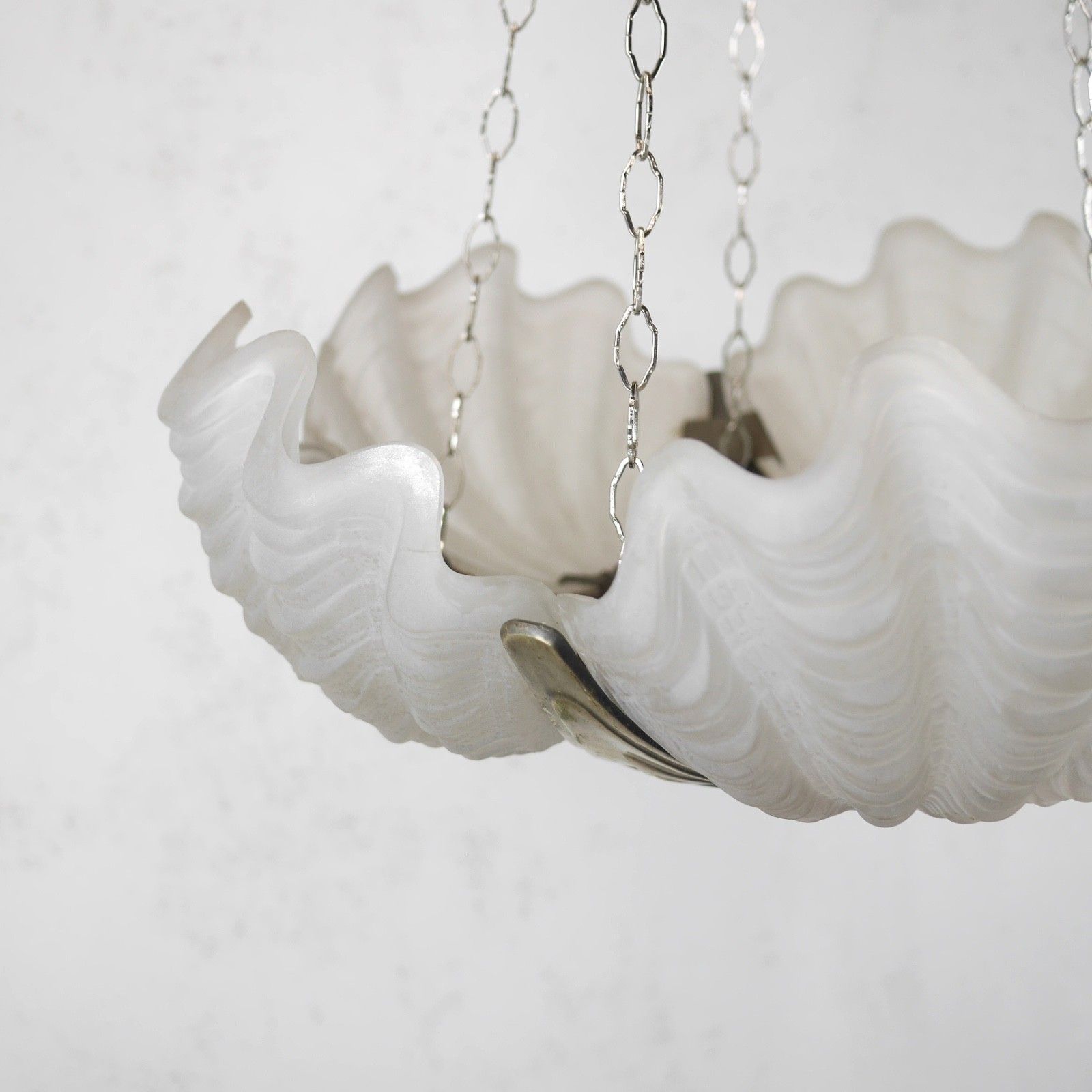 Lighting Colossal Art Deco Clam Shell Pendant Ceiling Light Lamp Dia 52cm #103122 photo
