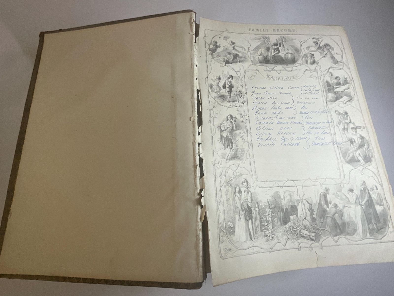 Huge Victorian Family Bible Lavishly Illustrated C1860, Heirloom Folio. photo vinterior