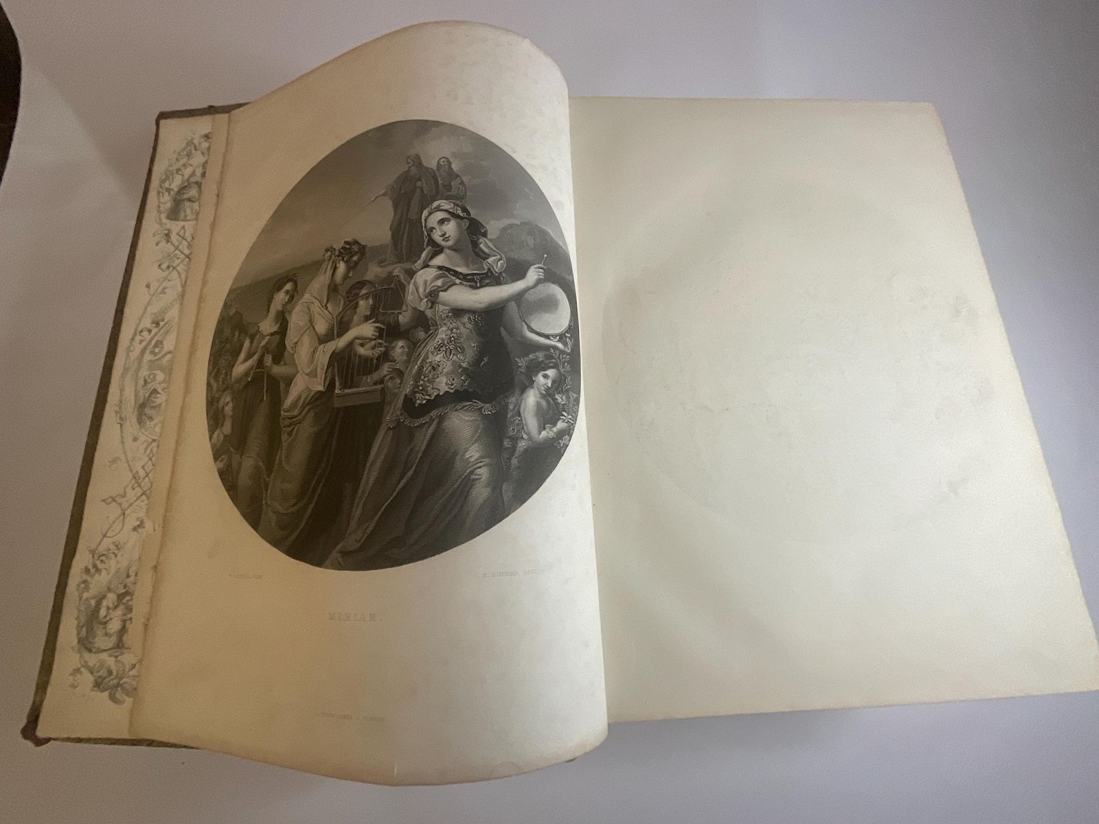 Huge Victorian Family Bible Lavishly Illustrated C1860, Heirloom Folio. photo buy