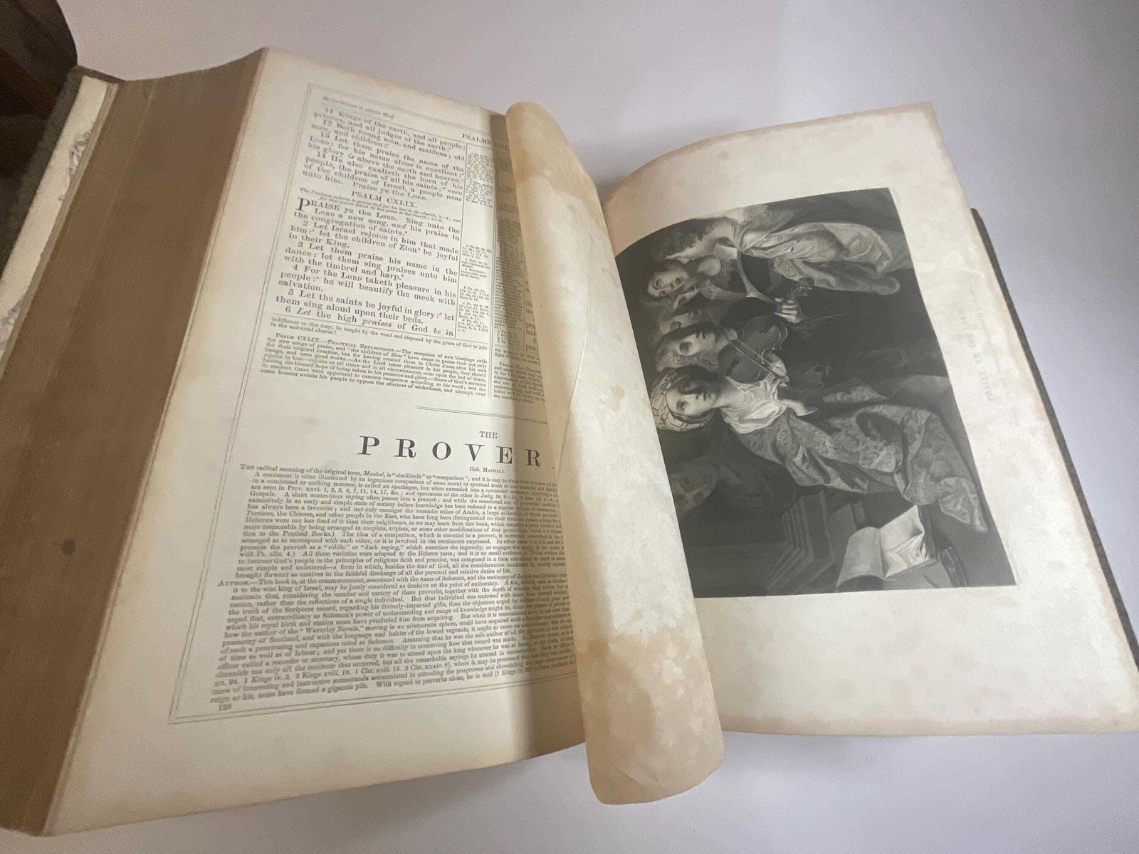 photo buy Huge Victorian Family Bible Lavishly Illustrated C1860, Heirloom Folio.