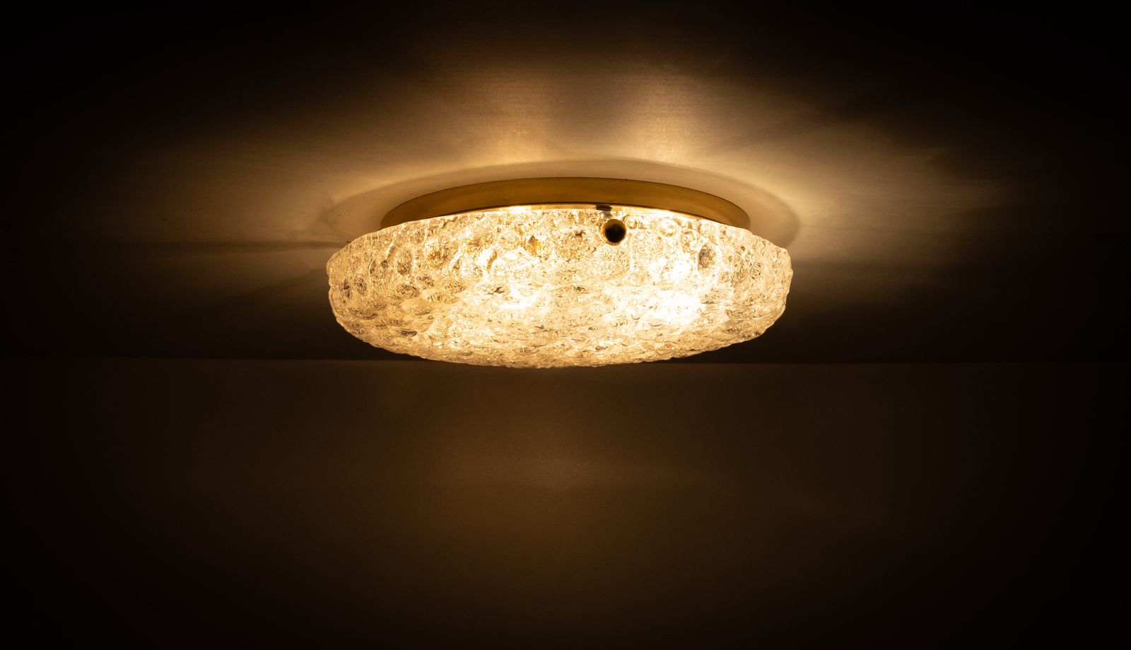 Lighting Hillebrand Murano Bubble Glass Flush Mount 1970s Germany photo