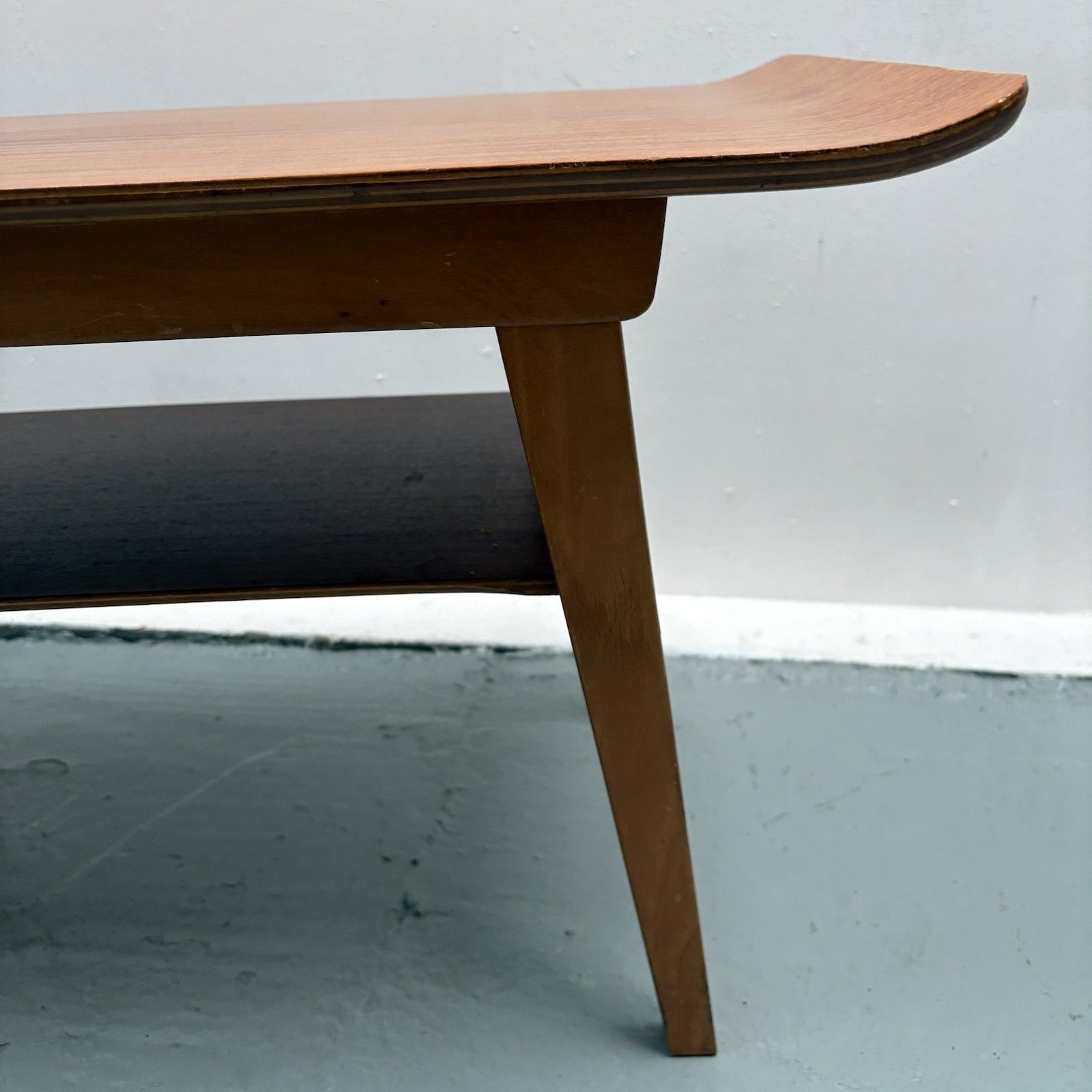 Mcm Horatio Myer & Co Bentwood Sleigh Teak And Beech Frame Coffee Table photo 245.0