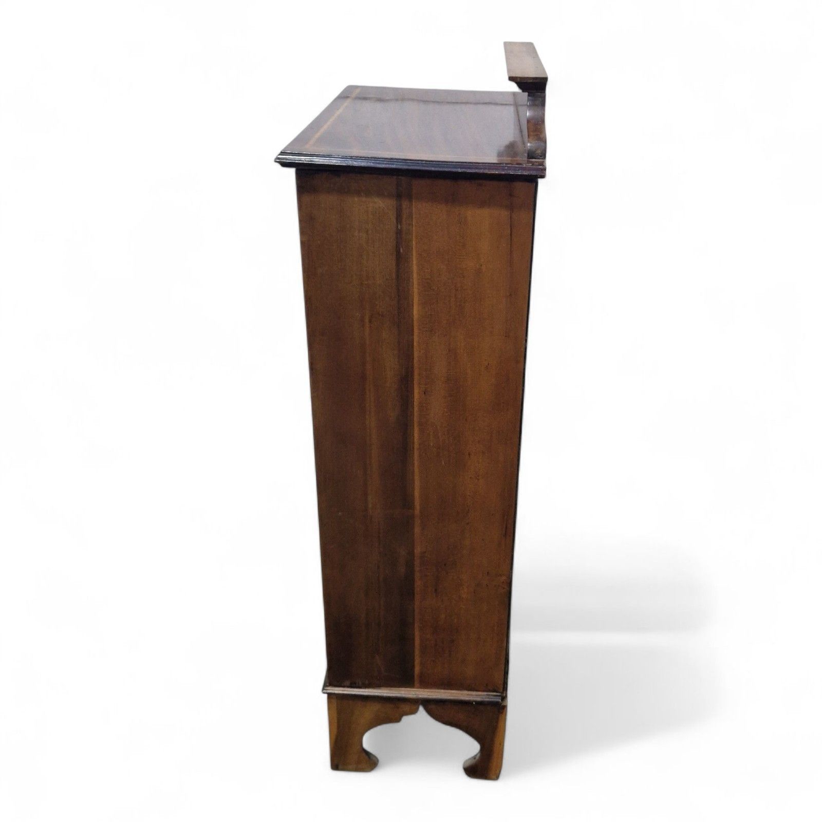 225.0 Antique Mahogany Display Cabinet Edwardian Single Door Inlaid Side Cabinet photo