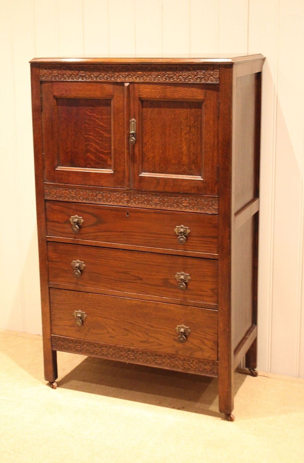 Oak Dressing Chest, 1930s, Vintage