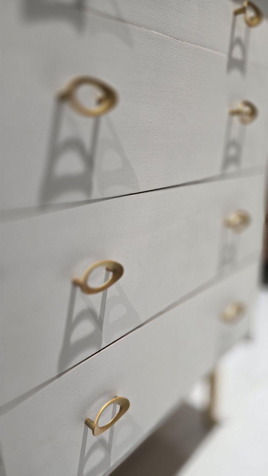 Rococo White Chest Of Drawers. 4 Drawers photo Furniture