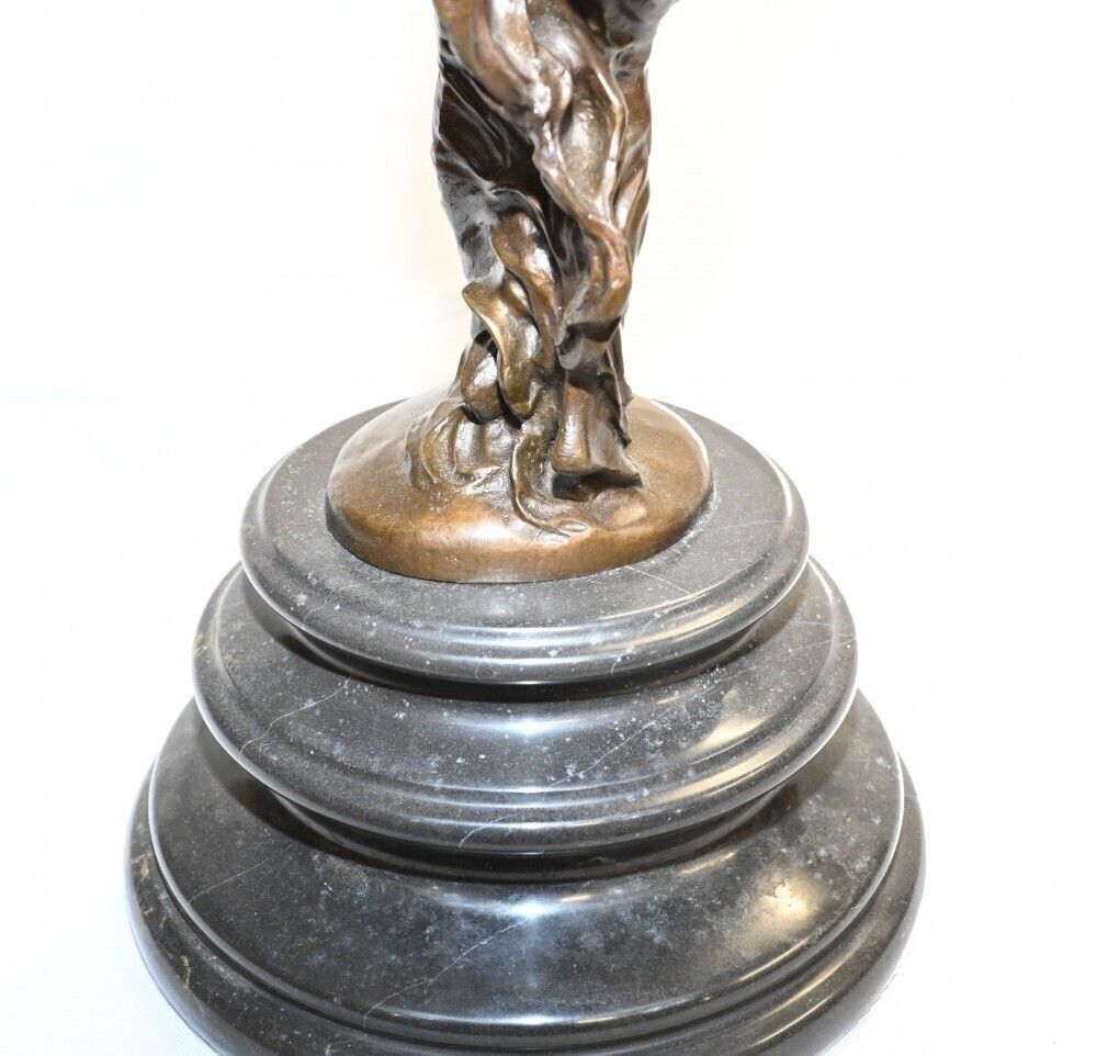 Art Bronze Flying Lady Statue Charles Skyes Spirt Of Ecstacy photo