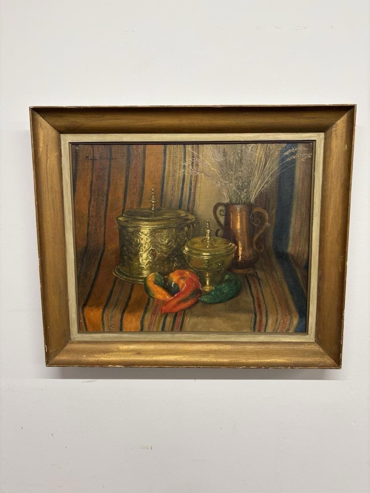 Maxa Nordau Signed Oil Painting “Nature Morte” French Still Life, Paris Atelier