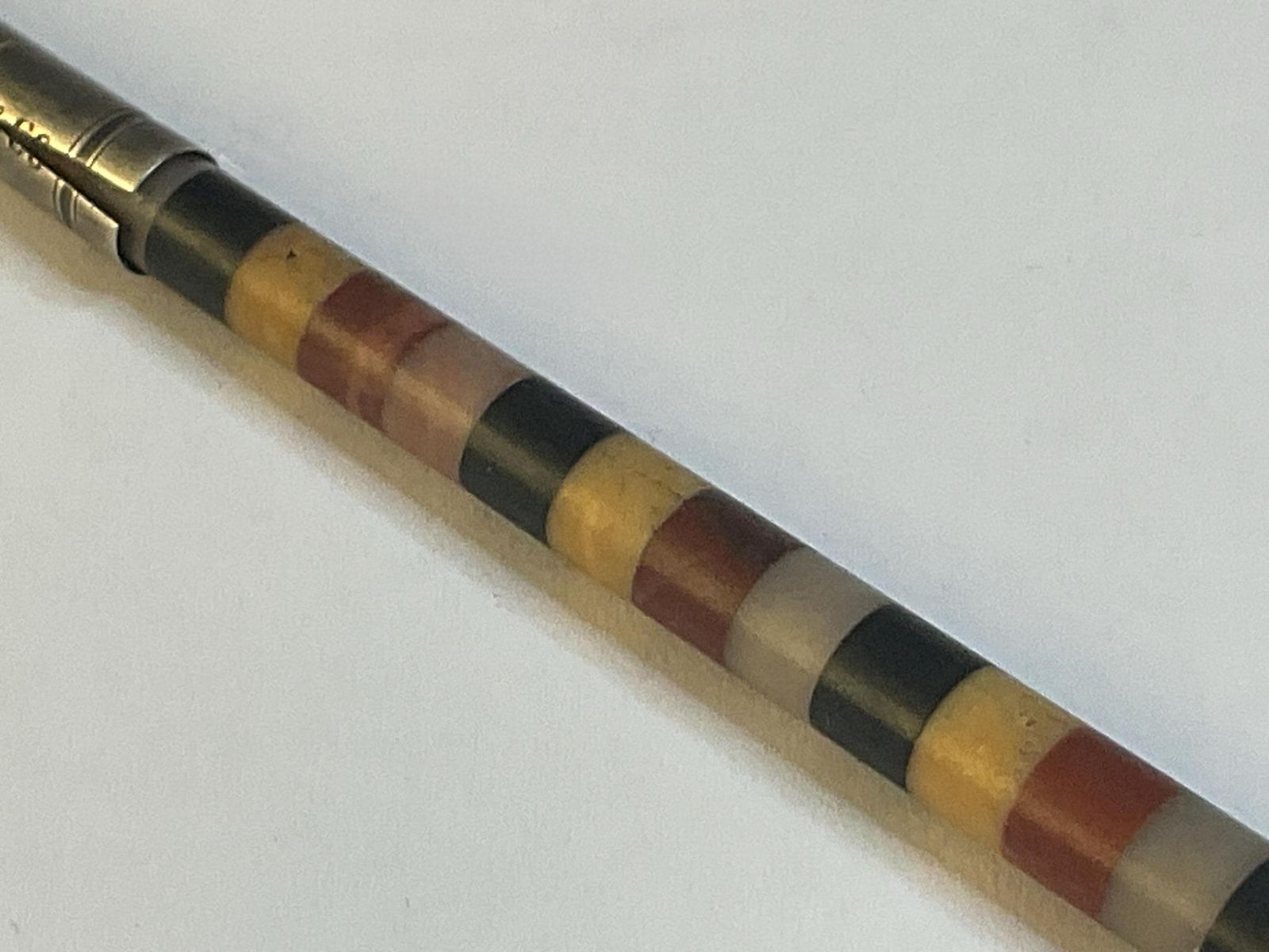 Victorian S. Mordan & Co Dip Pen, Rare Agate Shaft, C1880 photo 80.0