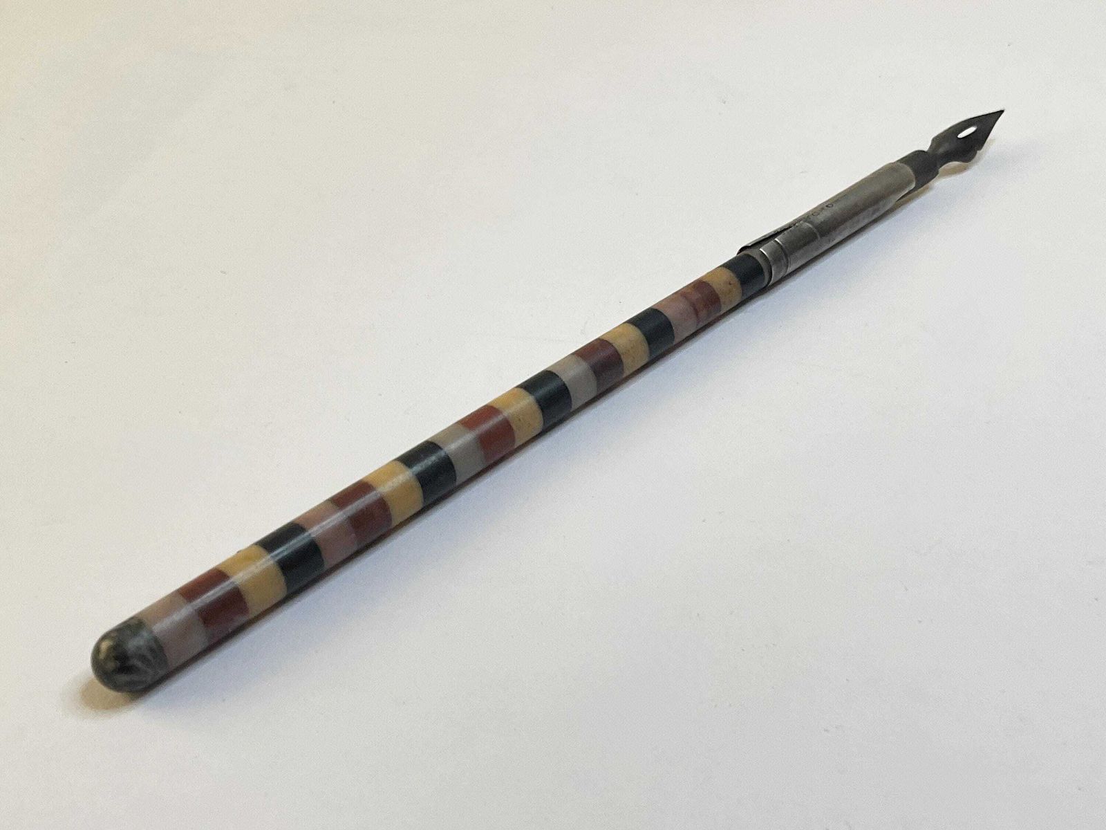 Home Decor Victorian S. Mordan & Co Dip Pen, Rare Agate Shaft, C1880 photo