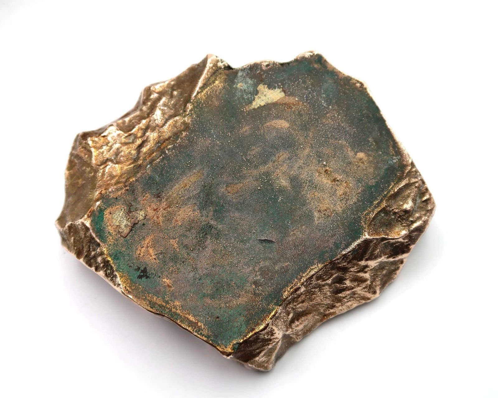 photo for sale French Modernist Bronze Ring Dish By Monique Gerber, 1970s / Rock, Stone, Art, Sculpture, Home Decor, Ashtray