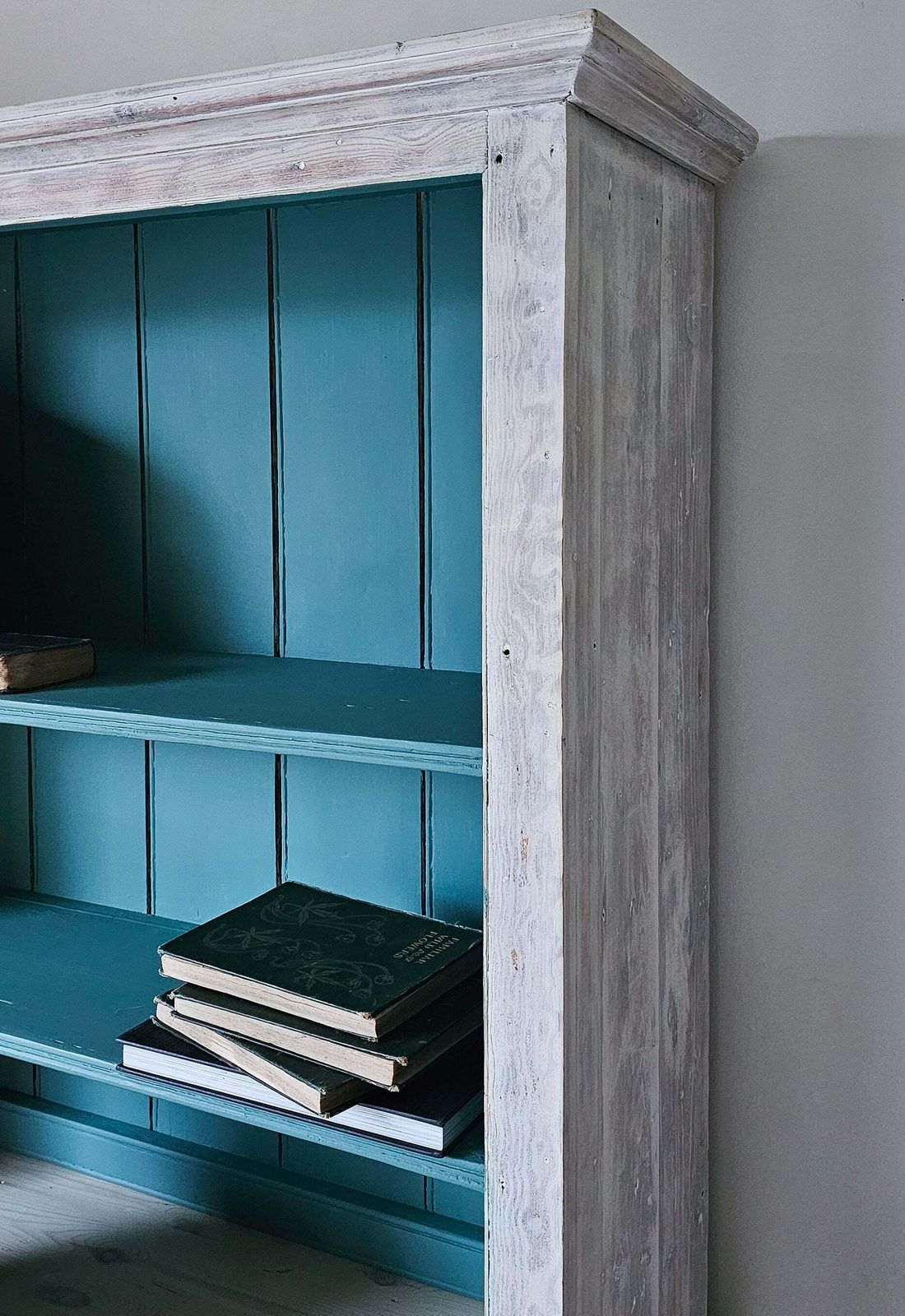 595.0 Farmhouse Pine Painted Desk Dresser photo