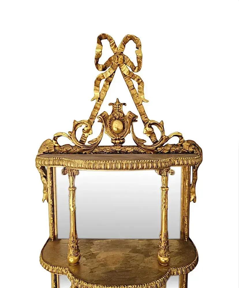 A Very Rare Pair Of Irish 19th Century Giltwood Mirrors Labelled Strahan Of Dublin photo for sale