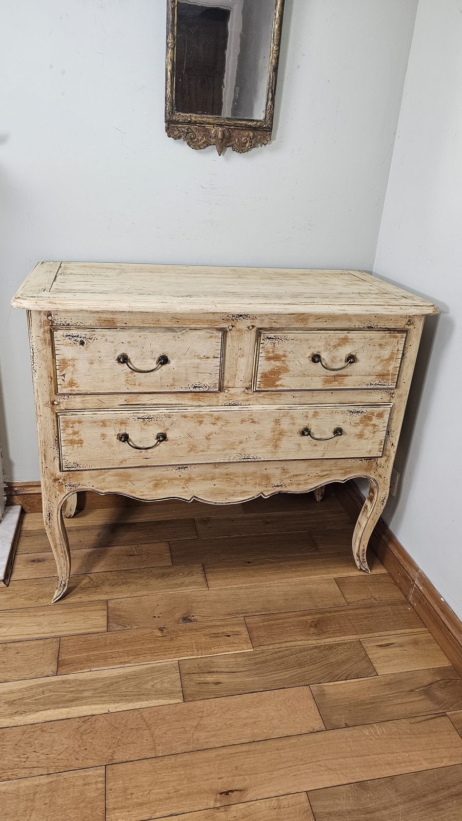 Vintage Bleached French Chest Of Drawers