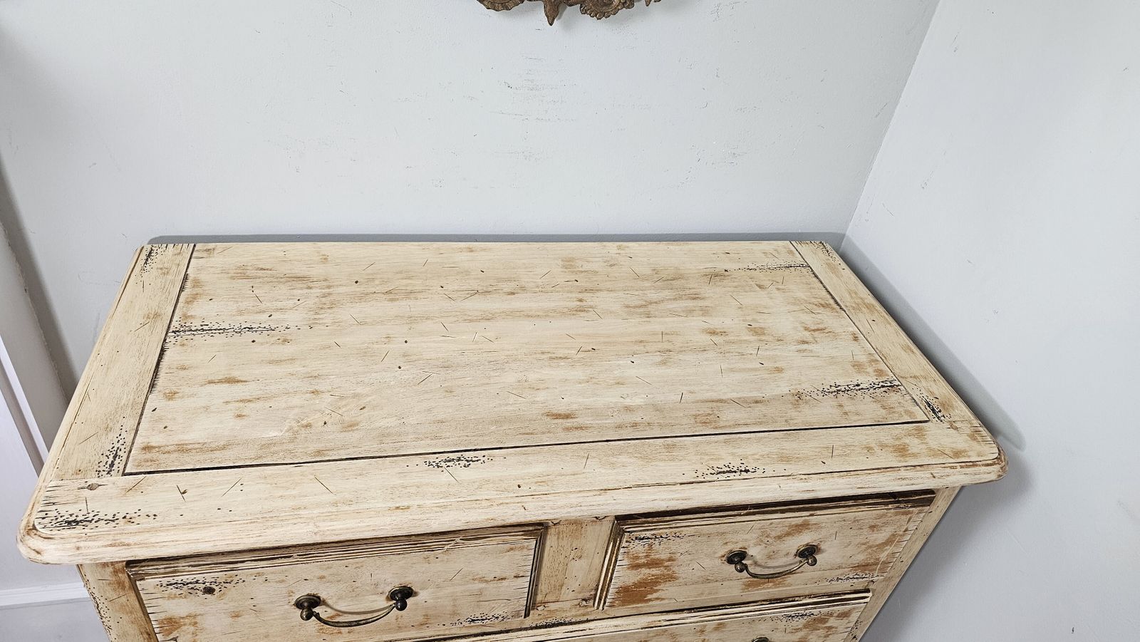 Vintage Bleached French Chest Of Drawers photo furniture