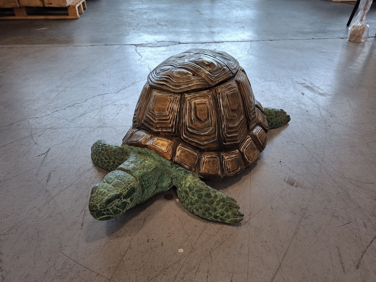 Scultura Artistica Tartaruga In Metallo