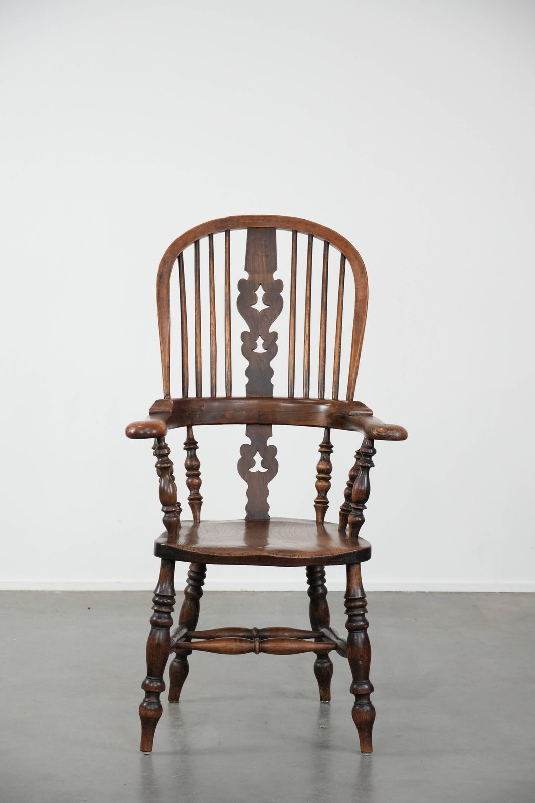 Antieke Engelse Windsor Stoel Met Hoge Rug, 18e Eeuw photo furniture