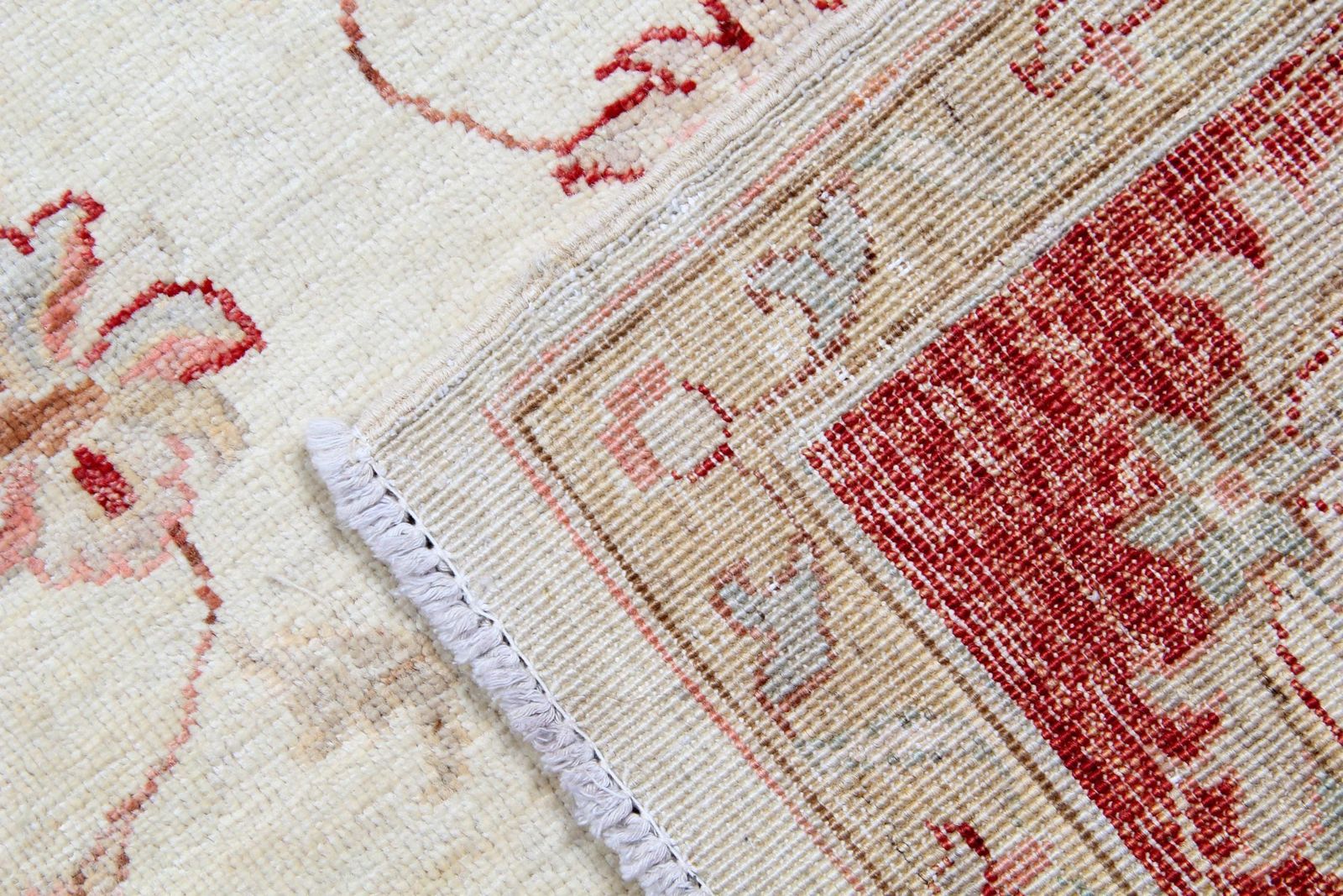 Traditional Cream Red Ziegler Carpet Handmade Wool Oriental Area Rug photo buy