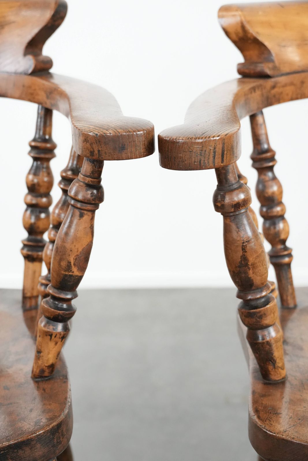 photo for sale Set Of 2 Antique English Captain Chairs/ Side Chairs/ Office Chairs From The Early 19th Century You Are Here: