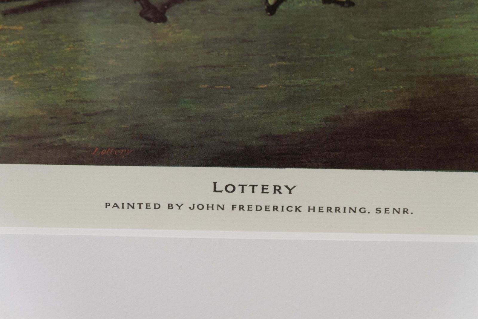 photo for sale Framed Print Of Black Horse "Lottery" By John Frederick Herring, 20th Century.
