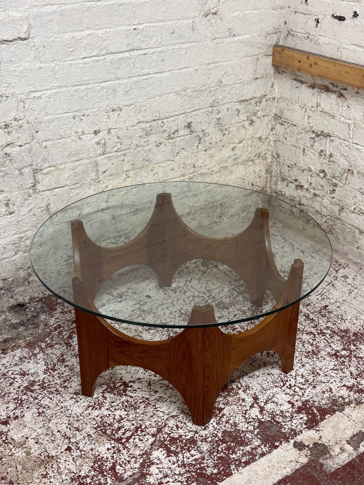 Outstanding Mid Century Thought To Be Danish Large Teak Glazed Coffee Table photo for sale