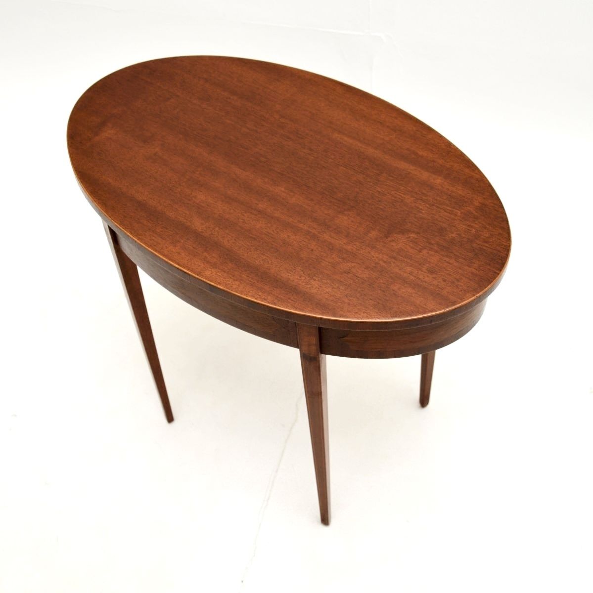 Antique Edwardian Inlaid Mahogany Side Table photo Furniture