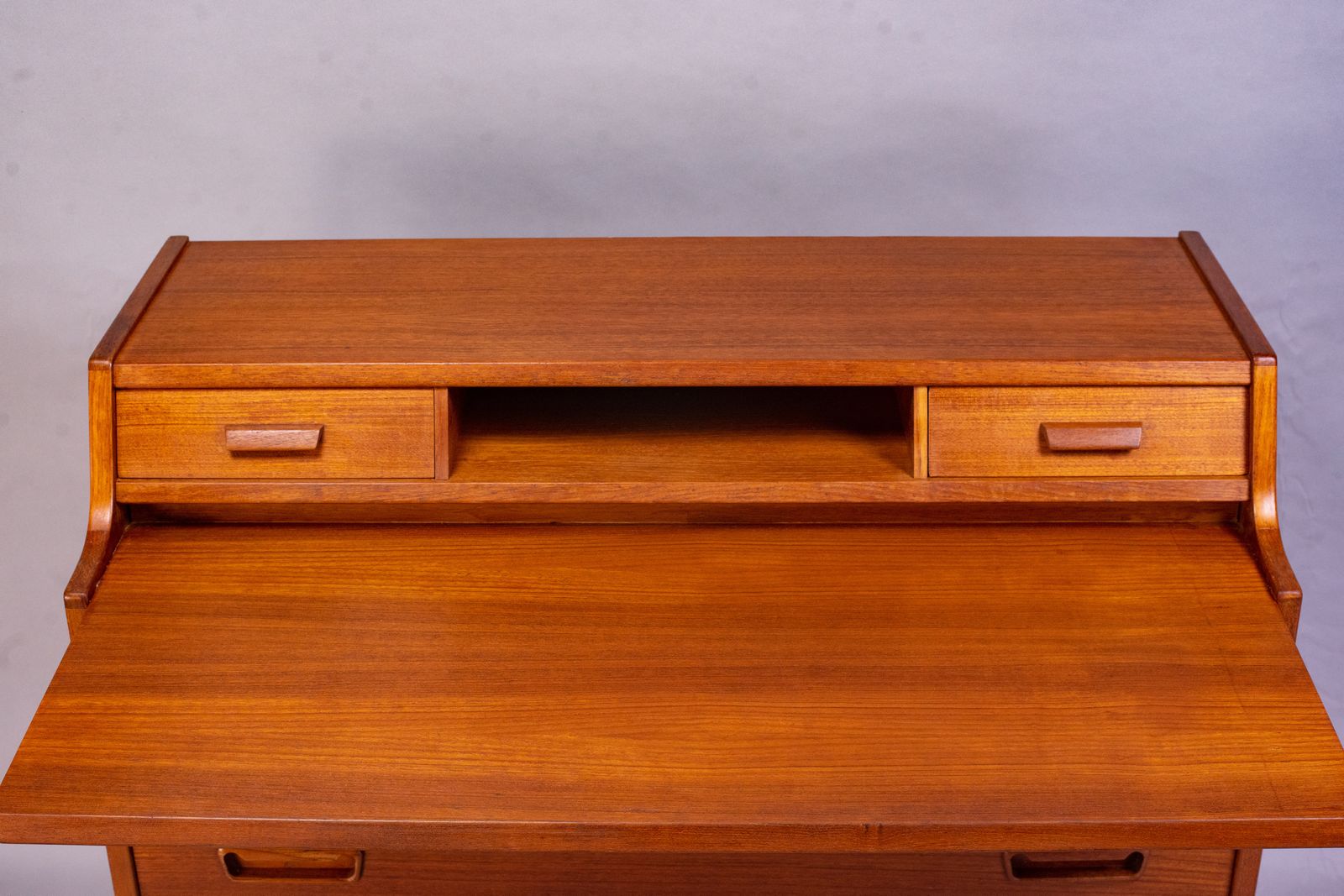Vintage Danish Secretaire Desk By Arne Wahl Iversen For Vinde Møbelfabrik 1960s photo furniture