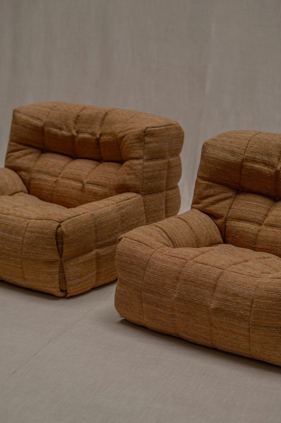 Set Of Two Kashima Easy Chairs By Michel Ducaroy For Ligne Roset, 1973 photo vinterior