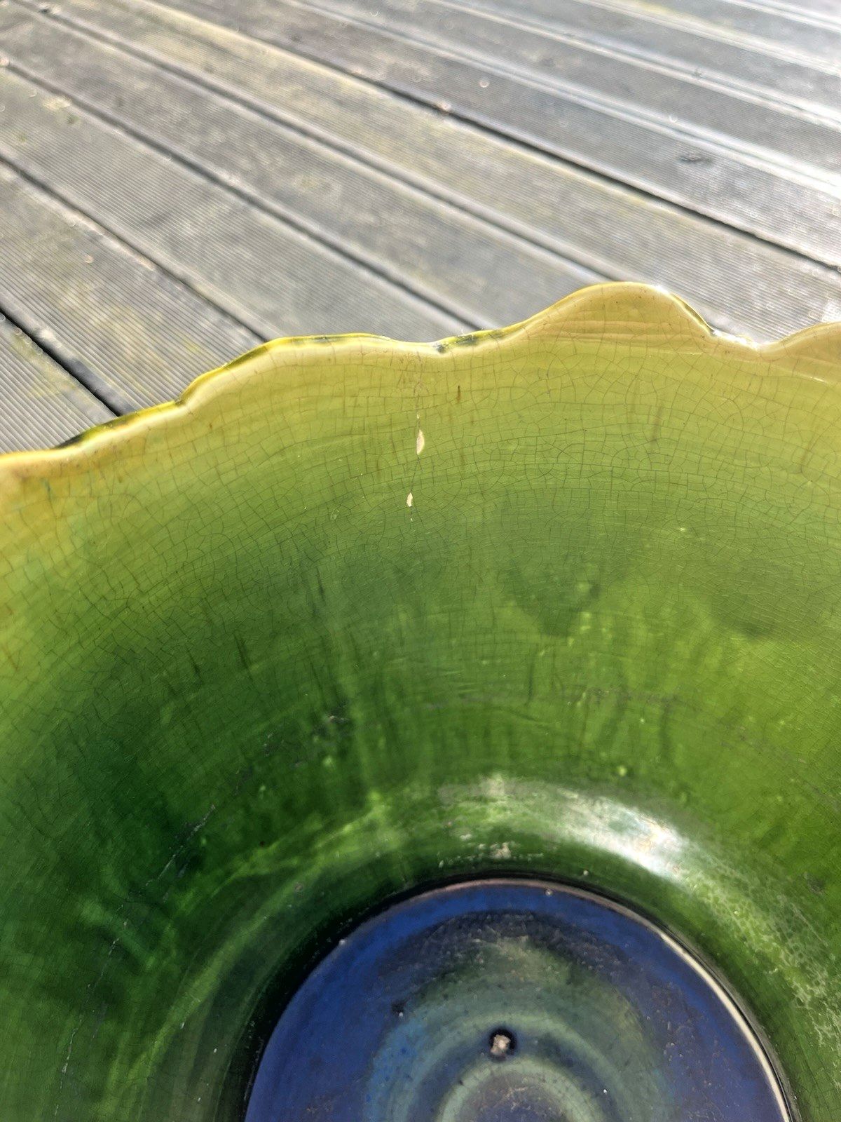 295.0 Antique English Majolica Mask Green Man Jardiniere Plant Pot Thomas Forester ? photo