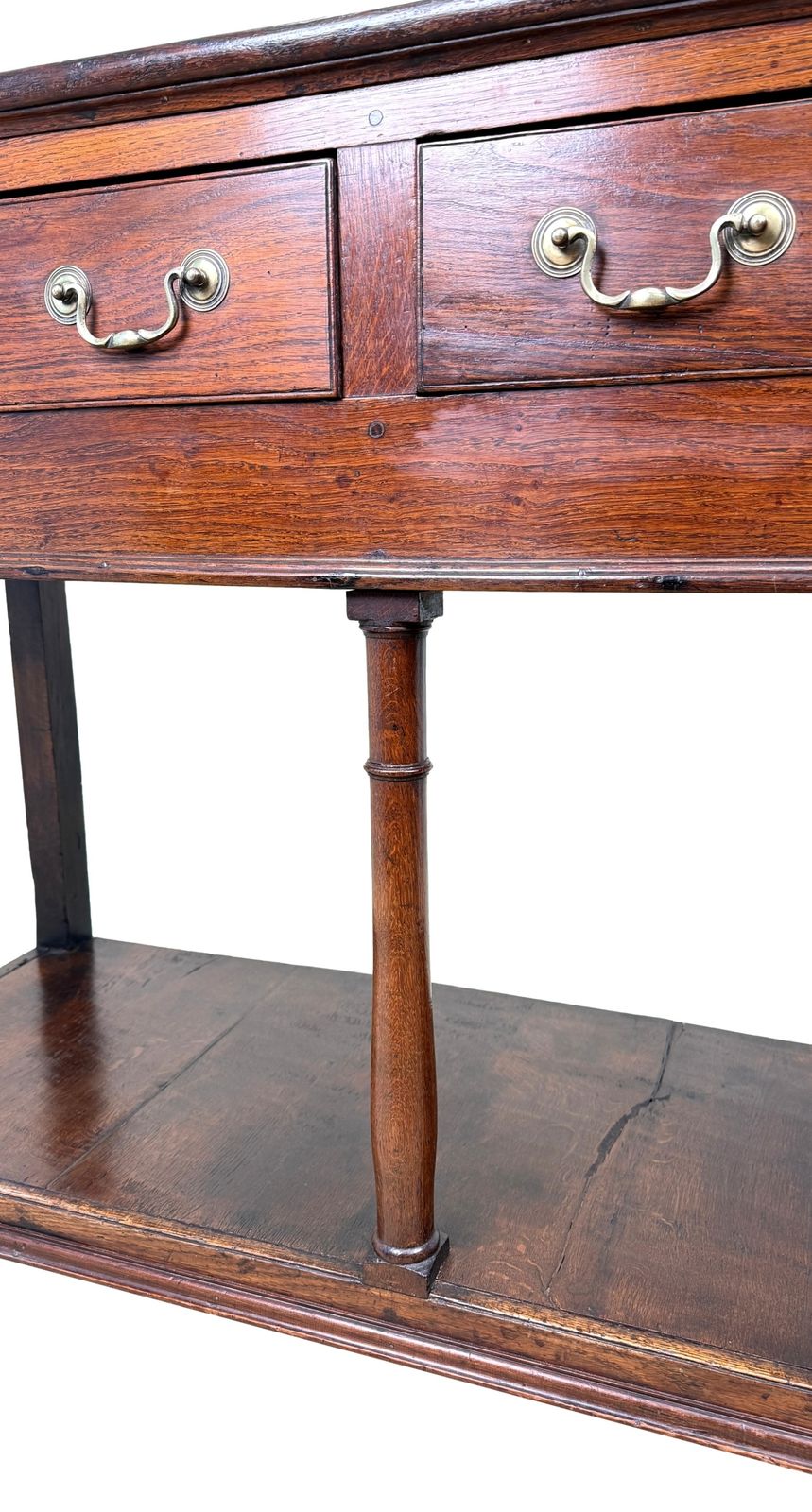 Very Small Georgian Oak Dresser Base Late 18th Century (England, Circa 1770) photo vintage