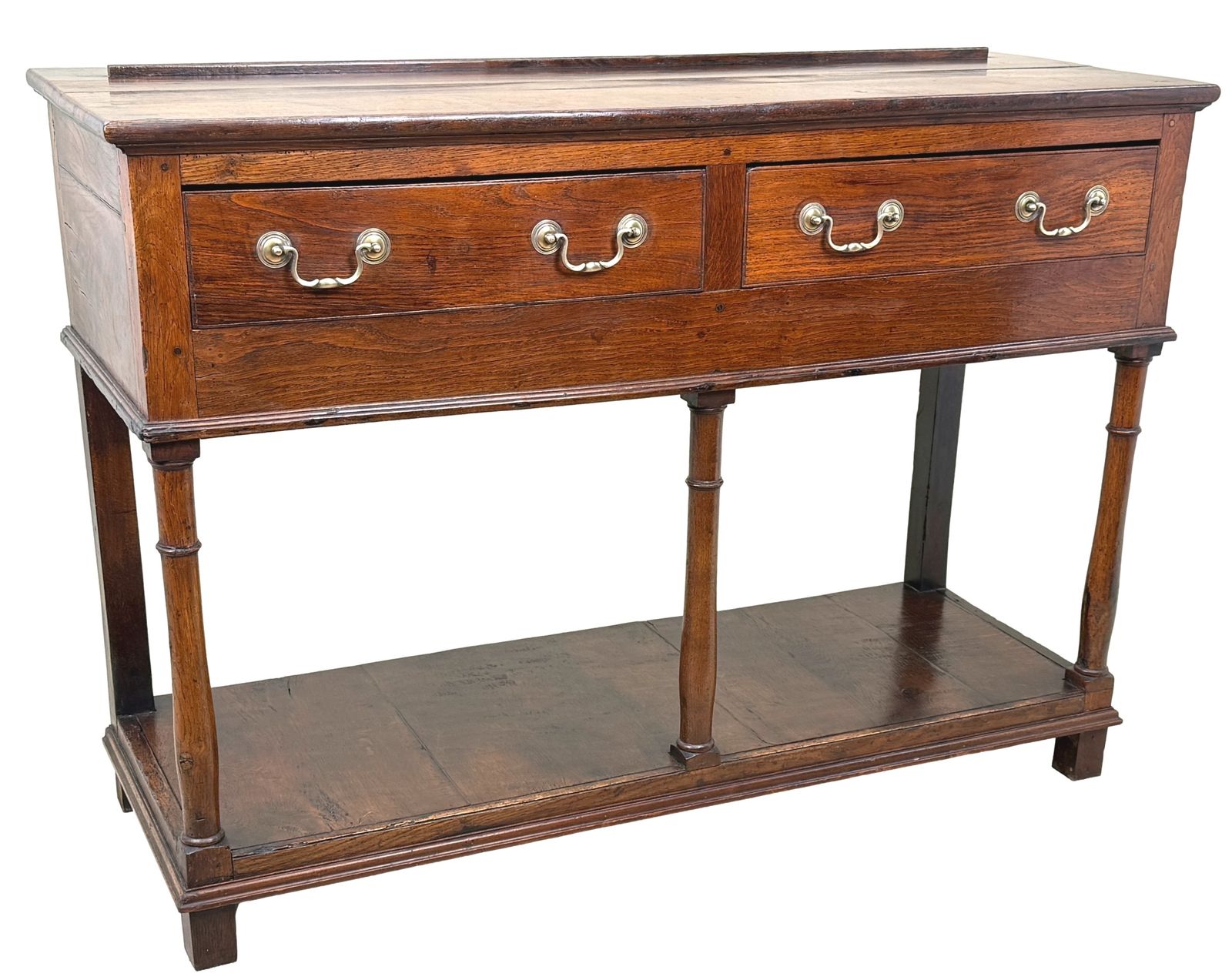 photo vinterior Very Small Georgian Oak Dresser Base Late 18th Century (England, Circa 1770)