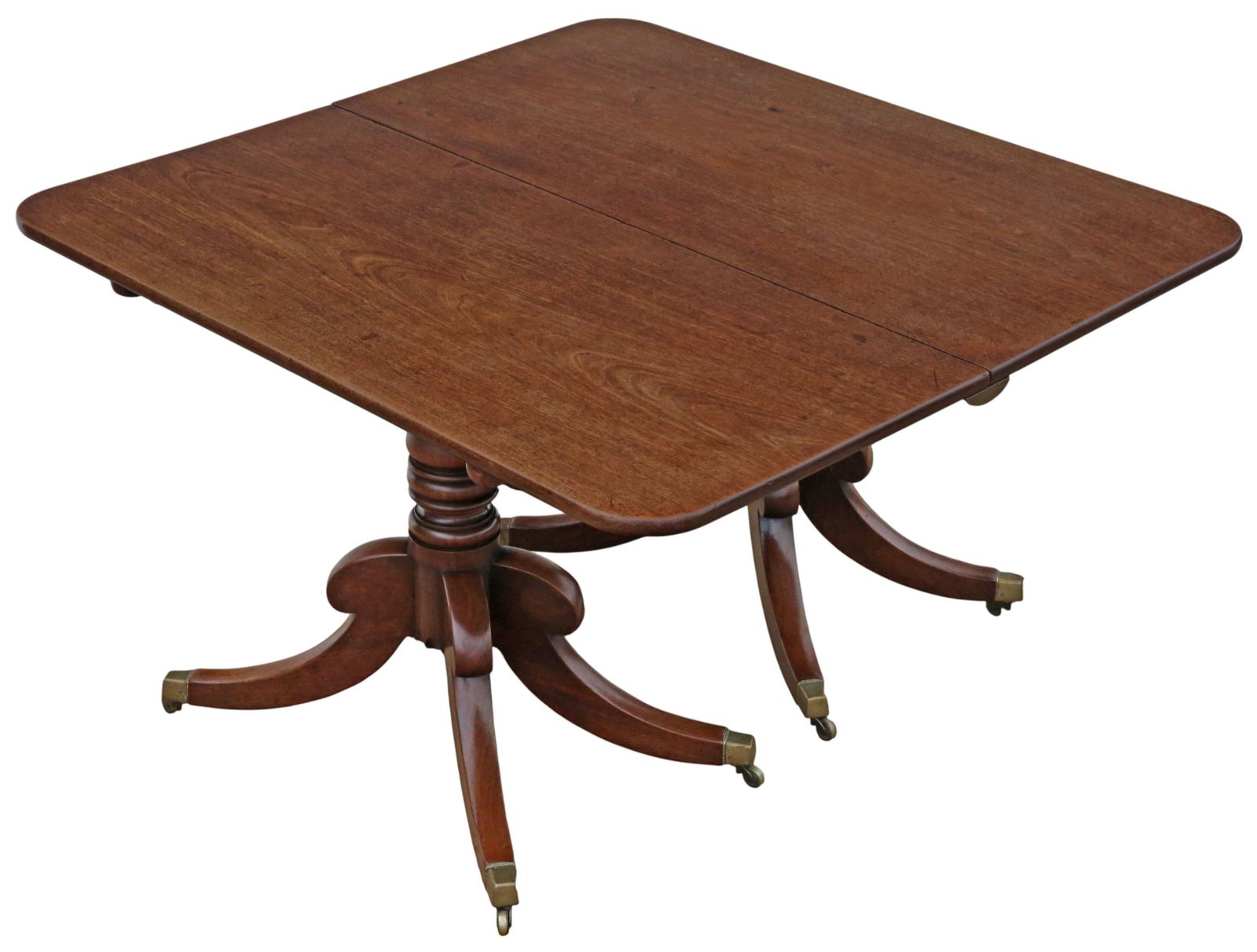 Antique Early 19th Century Georgian Twin Pedestal Dining Table – Fine Quality photo 3495.0