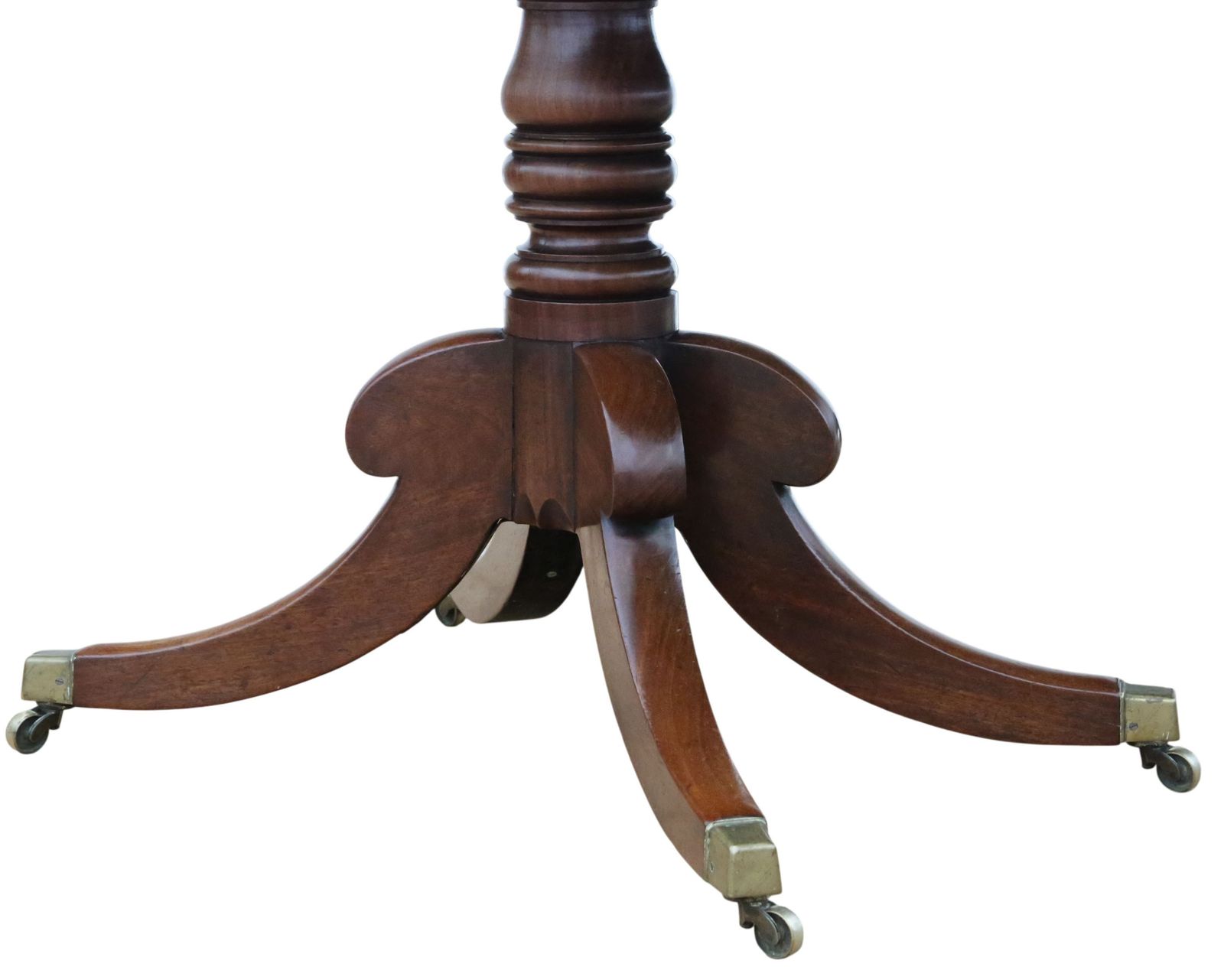 Furniture Antique Early 19th Century Georgian Twin Pedestal Dining Table – Fine Quality photo