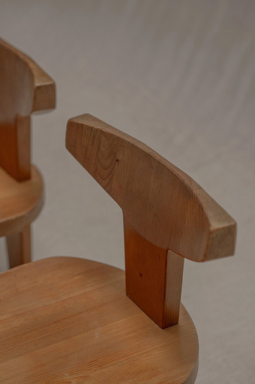 photo furniture Set Of Two Sculptural Side Chairs By Jacob Kielland Brandt, Denmark, 1960s.