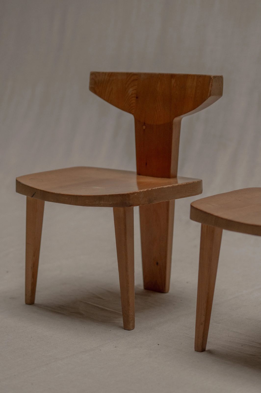 photo for sale Set Of Two Sculptural Side Chairs By Jacob Kielland Brandt, Denmark, 1960s.