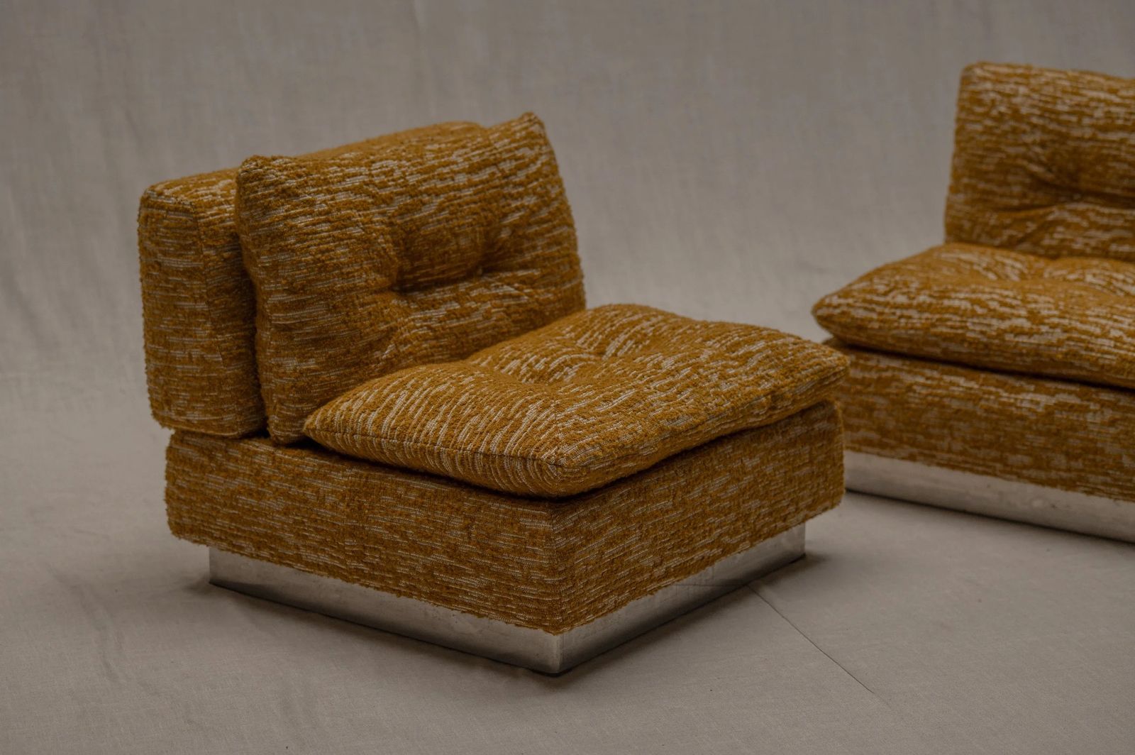 Space Age Lounge Chair Set By Saporiti, Italy, 1970s. photo furniture