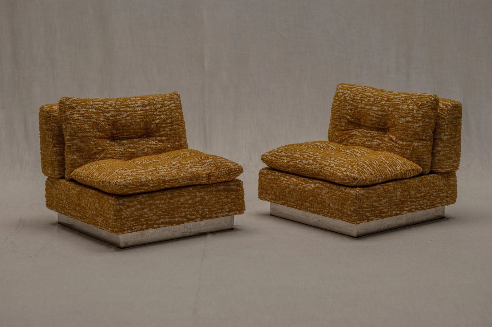 Space Age Lounge Chair Set By Saporiti, Italy, 1970s. photo for sale