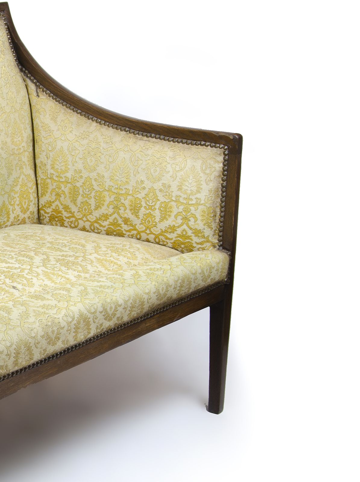 1940s Mid Century Modern Two Seat Oak Settee By Comte And Design Attributed To Jean Michel Frank, Argentina photo buy