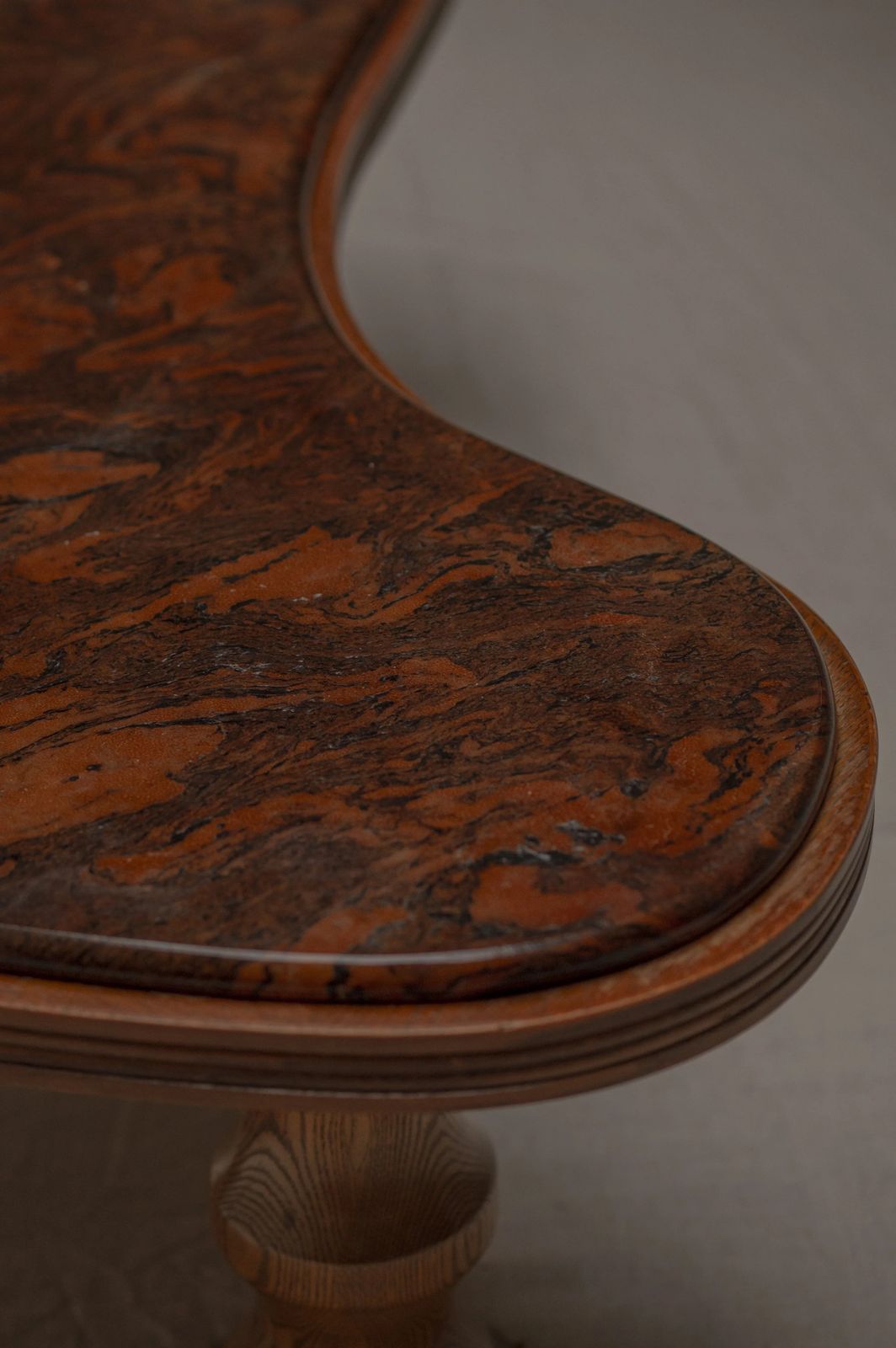 Rare Boomerang Shaped Coffee Table, Belgium 1970 photo vinterior