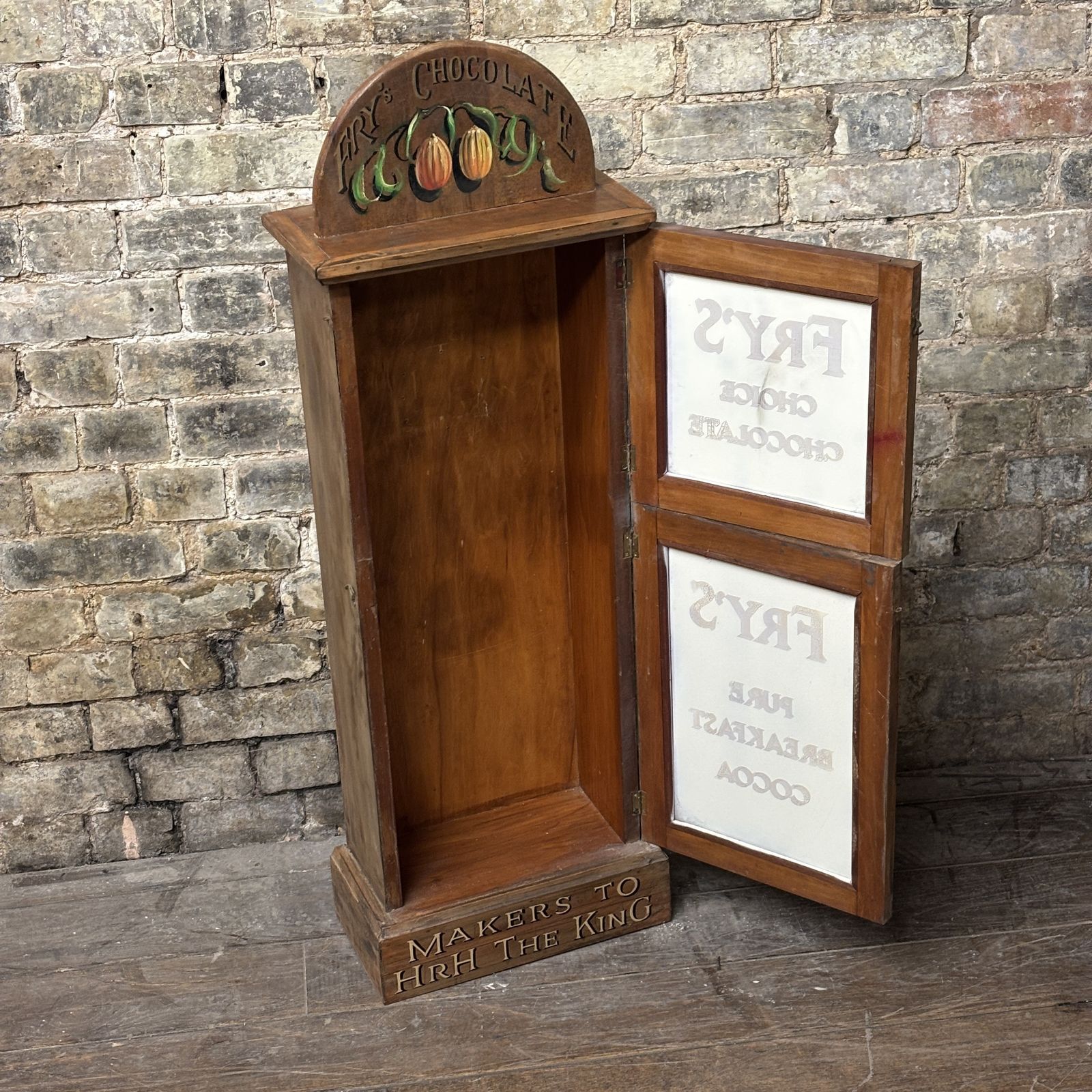 Early 20th Century Fry’s Chocolate Advertising Cabinet photo furniture