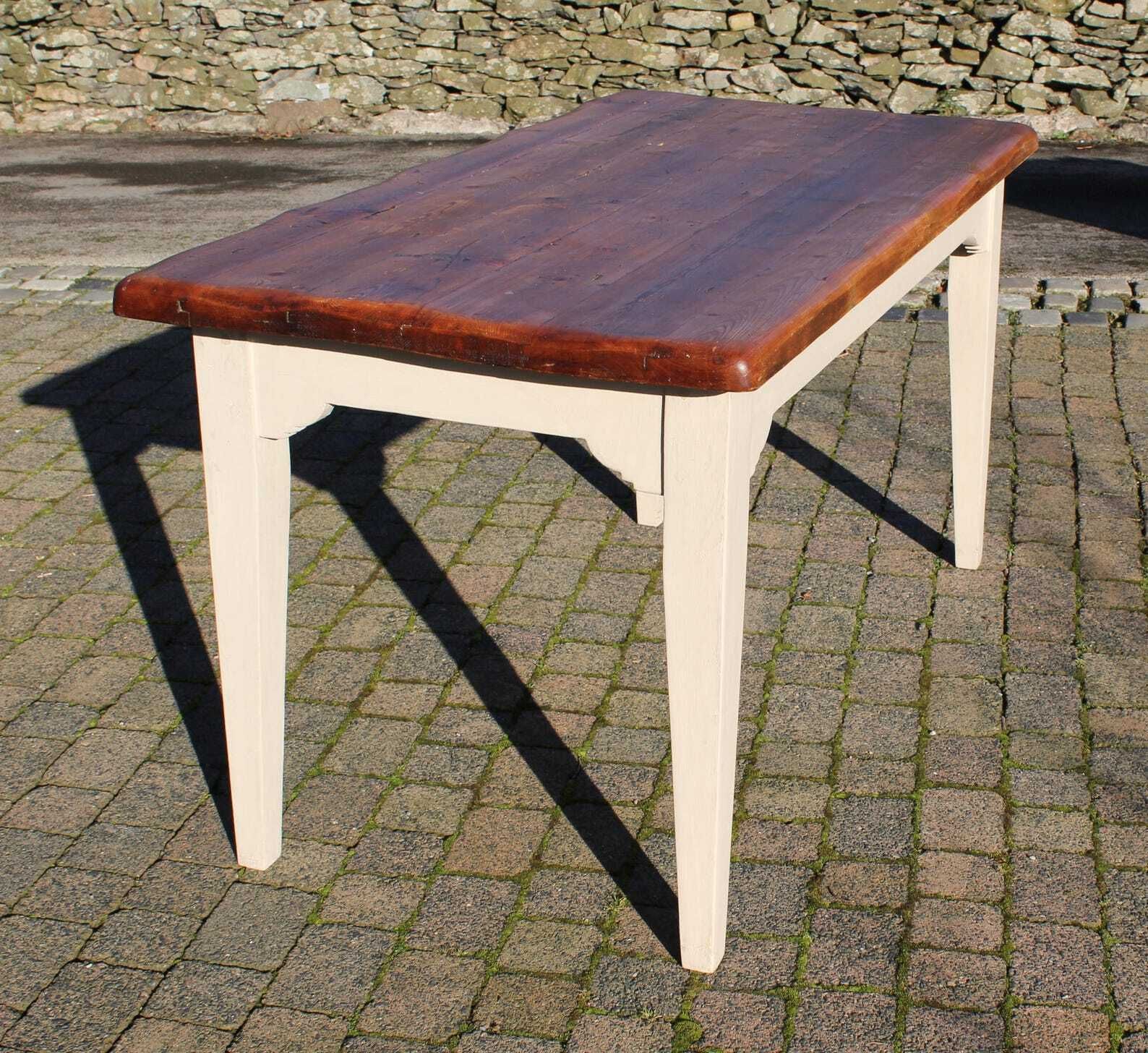 Traditional Vintage French Style Farmhouse Table photo Furniture