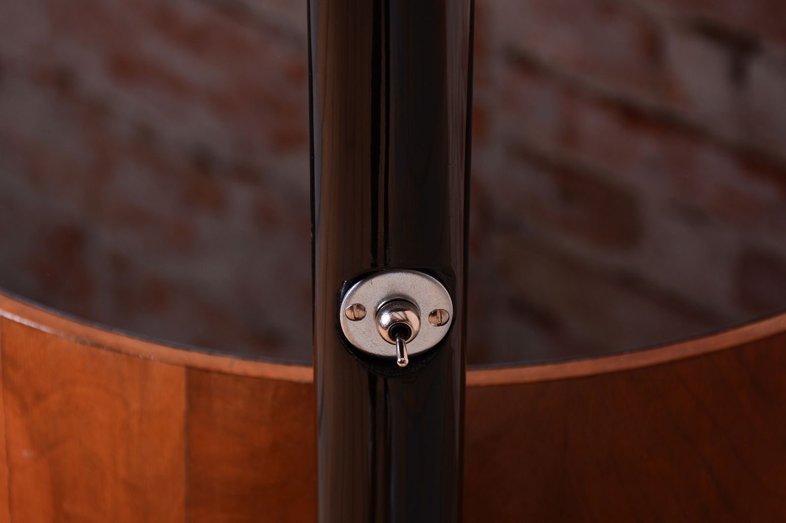Restored Art Deco Floor Lamp, By J. Halabala, Up Závody, Walnut, Czech, 1920s photo Lighting