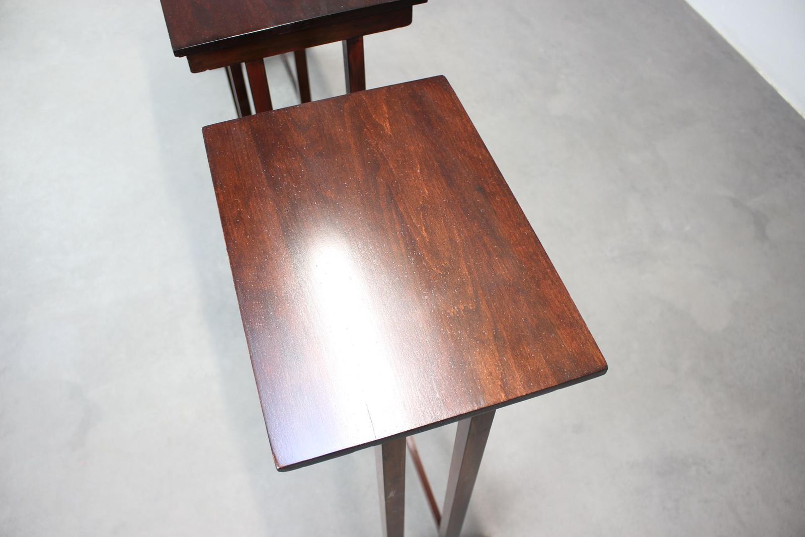 Art Deco Nesting Tables In Mahogany Veneer, 1930's, Czechoslovakia photo 649.0