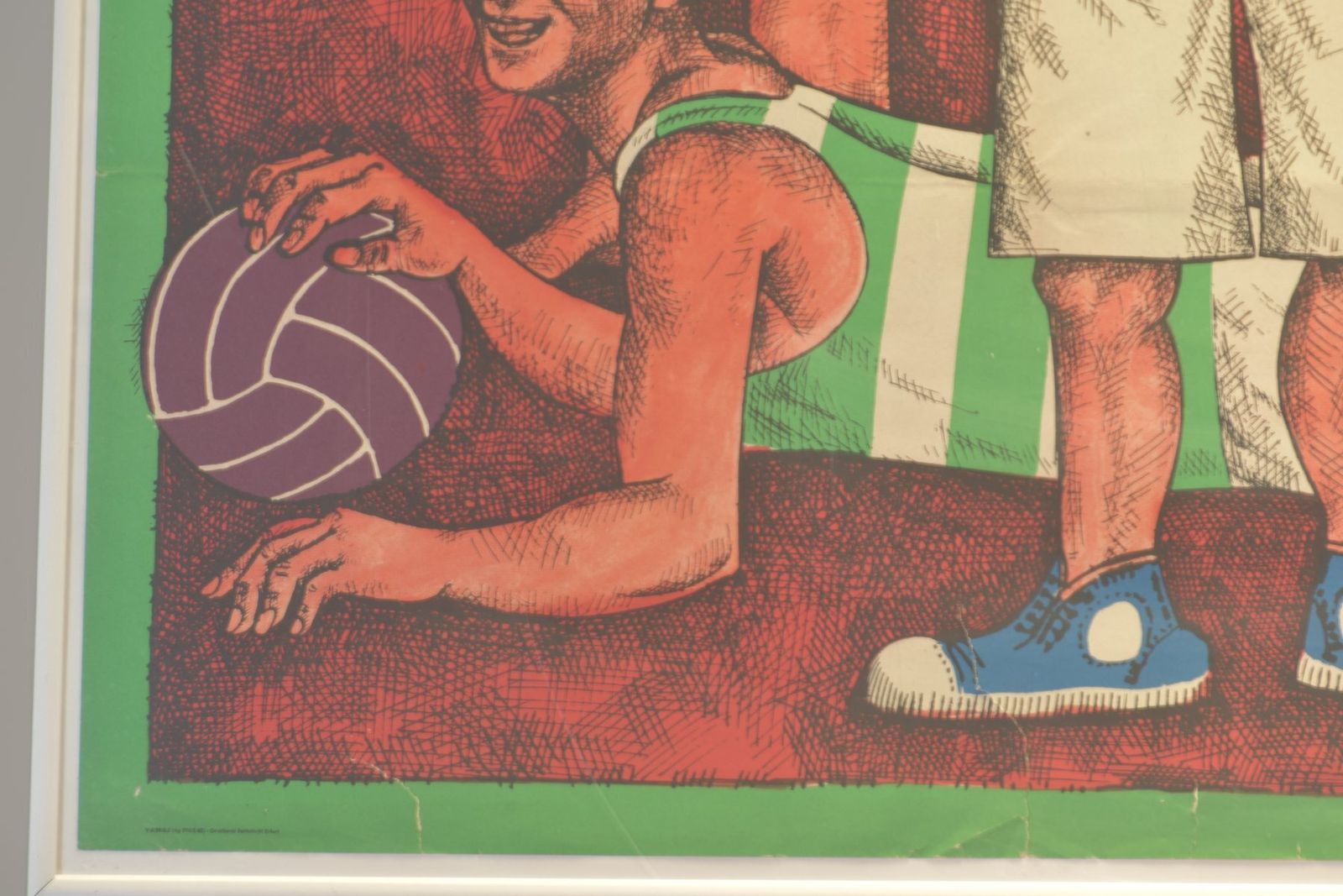 Movie Poster Football Fanatics Off Side R. Paris 1961 For Veb Progress Film photo for sale